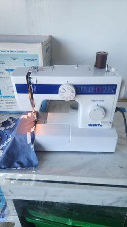 White Heavy Duty Sewing Machine