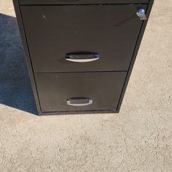 New Black File Cabinet with Key 