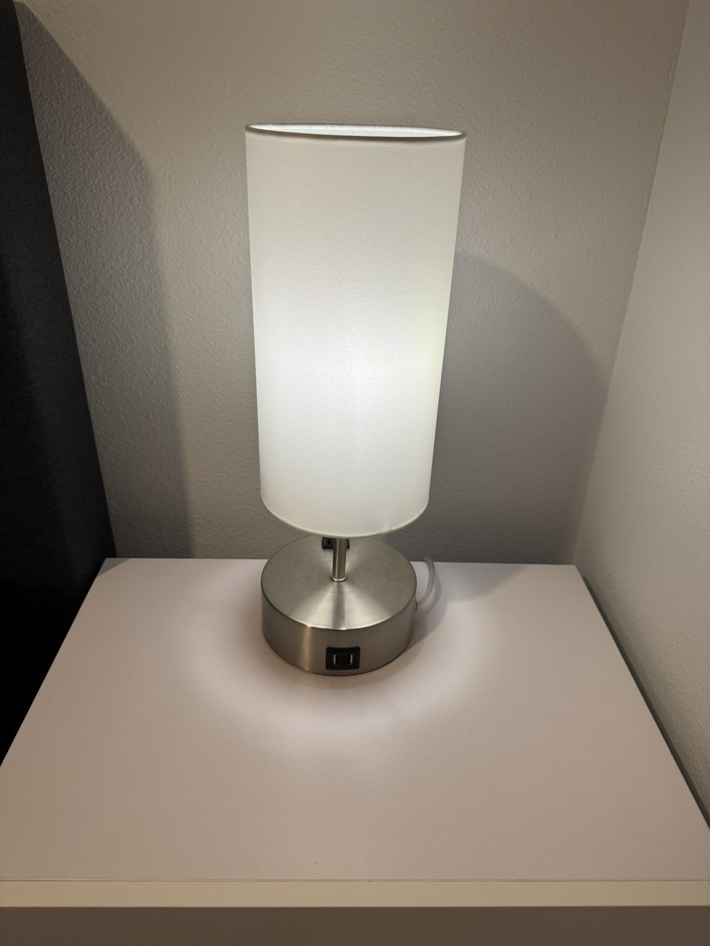 Set Of 2 Touch Control Table Lamps With USB Ports