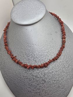 Red Jasper Chip Necklace