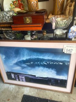 “ MEXICAN PIPELINE “ vintage oak framed collectible !! REDUCE REDUCED PRICE FOR FAST SALE ! 29x41” - 1ST COME1ST SERVE 👍