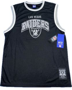 Las Vegas Raiders Ultra Game Black Basketball Jersey Mens Medium New Embroidered
