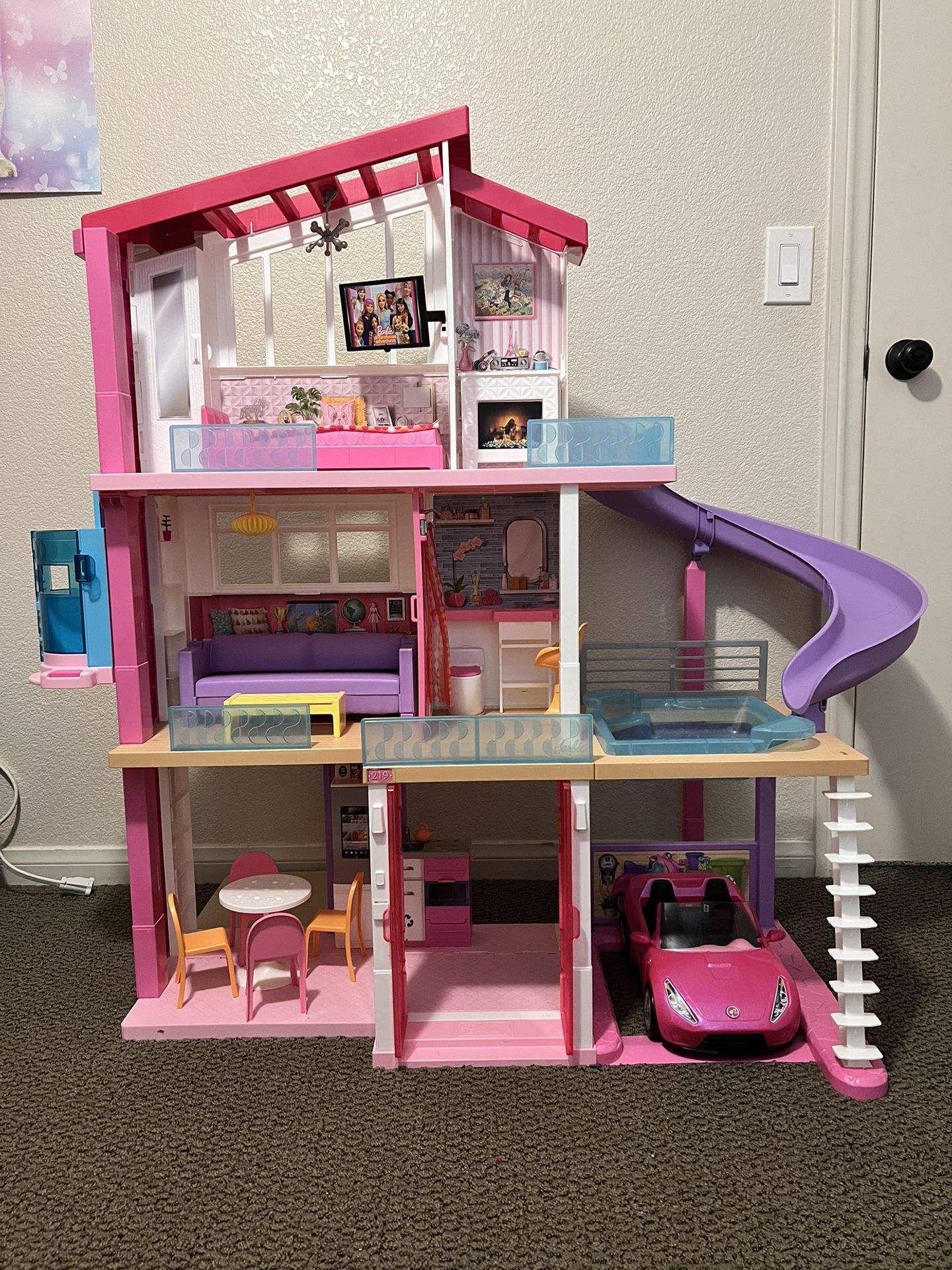 Barbie Dream House with Car, Barbie, Ken Dolls