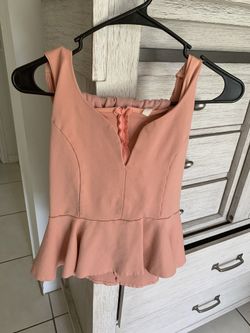 Pink pastel top & skirt set