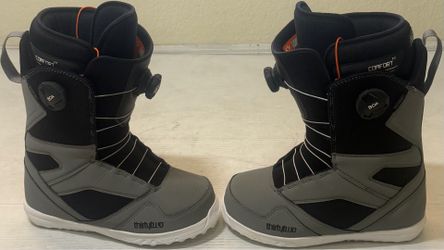 ThirtyTwo STW Double BOA Men's Snowboard Boots, Black/Charcoal, M 7.5