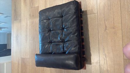 Leather dog bed