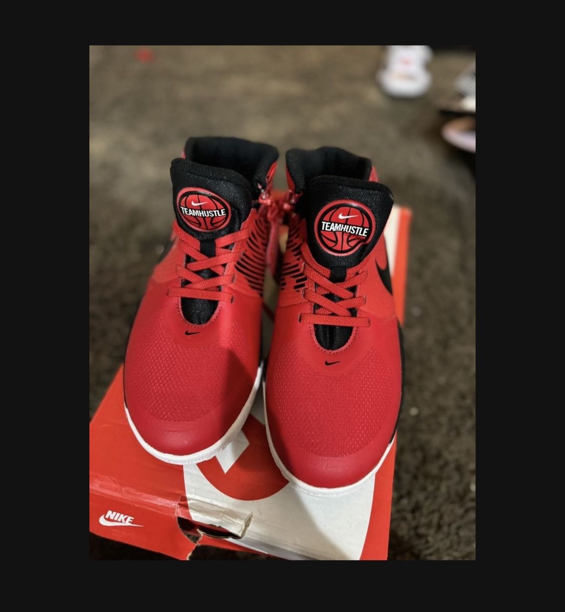 Red Nike Shoe Size 4.5 Brand New