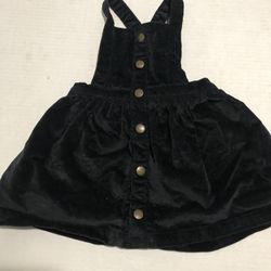 Velvet baby Overall Dress  Size 6-12 months 