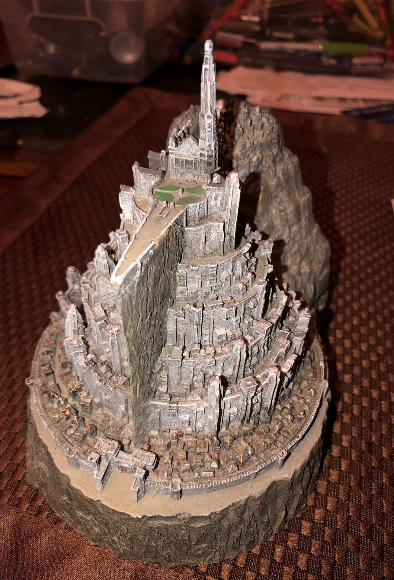 Lord of The Rings Minas Tirith Capital of Gondor Model Statue Figure Ashtray