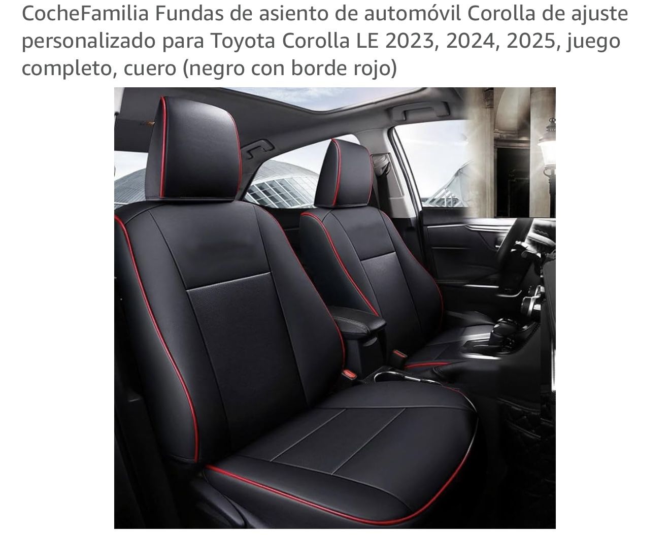 Seat Covers For Toyota Corolla 2023-2025