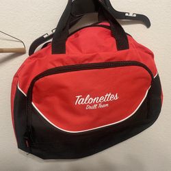 Talonettes Drill Team Red Duffle Bag With Strap
