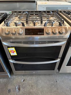 LG Slide In Gas Range with Double Oven