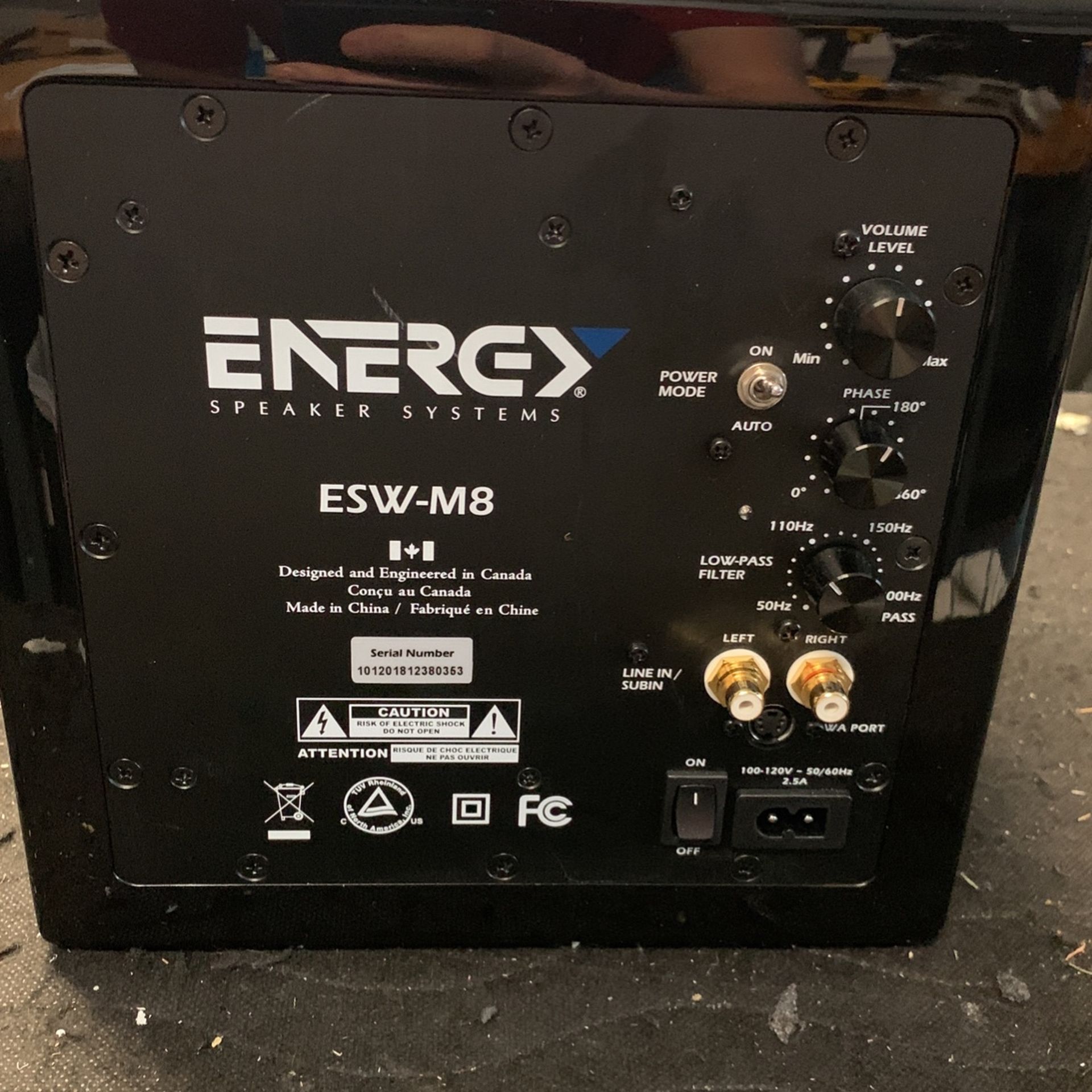 Energy ESW-M8 Sub Woofer 2 Available