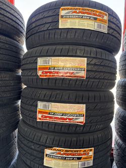 ✅📲215/55/17 vendo set de llantas nuevas arroyo