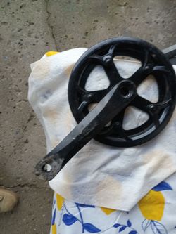 Aluminum sprocket with aluminum crank