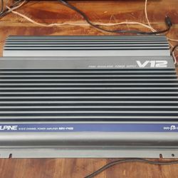 Alpine V12 MRV-F400 Amplifier In Excellent Condition 