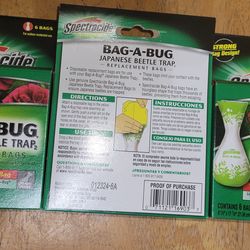 3 Pack ( 6 Bags)  Spectracide Bag A Bug Japanese Beetle Trap 16901
