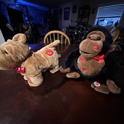 Battery Powered Talking Valentines Stuffed Animals