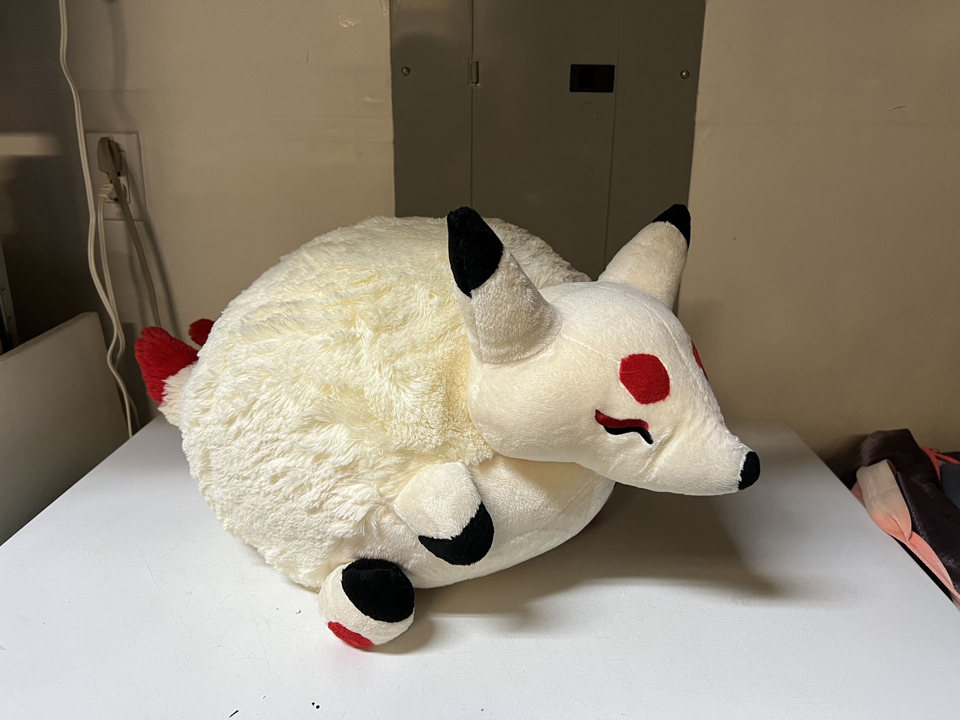Anime toy Squishable Kitsune Plush 15" Stuffed Animal Japanese Fox Rare 3 Tails