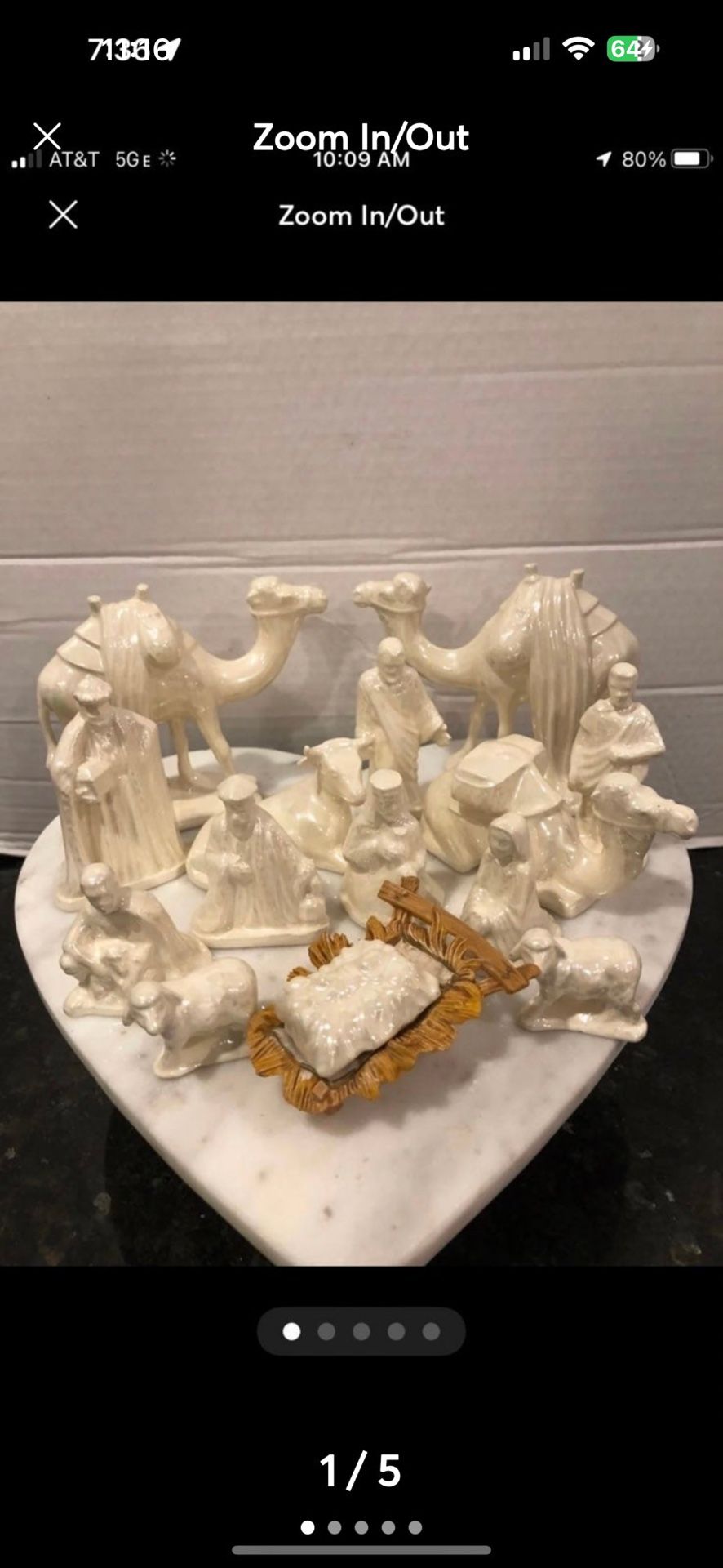 Nativity 15 piece pearlized set gorgeous!