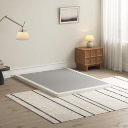 2 Inch Thin King Box Spring, Metal Foundation