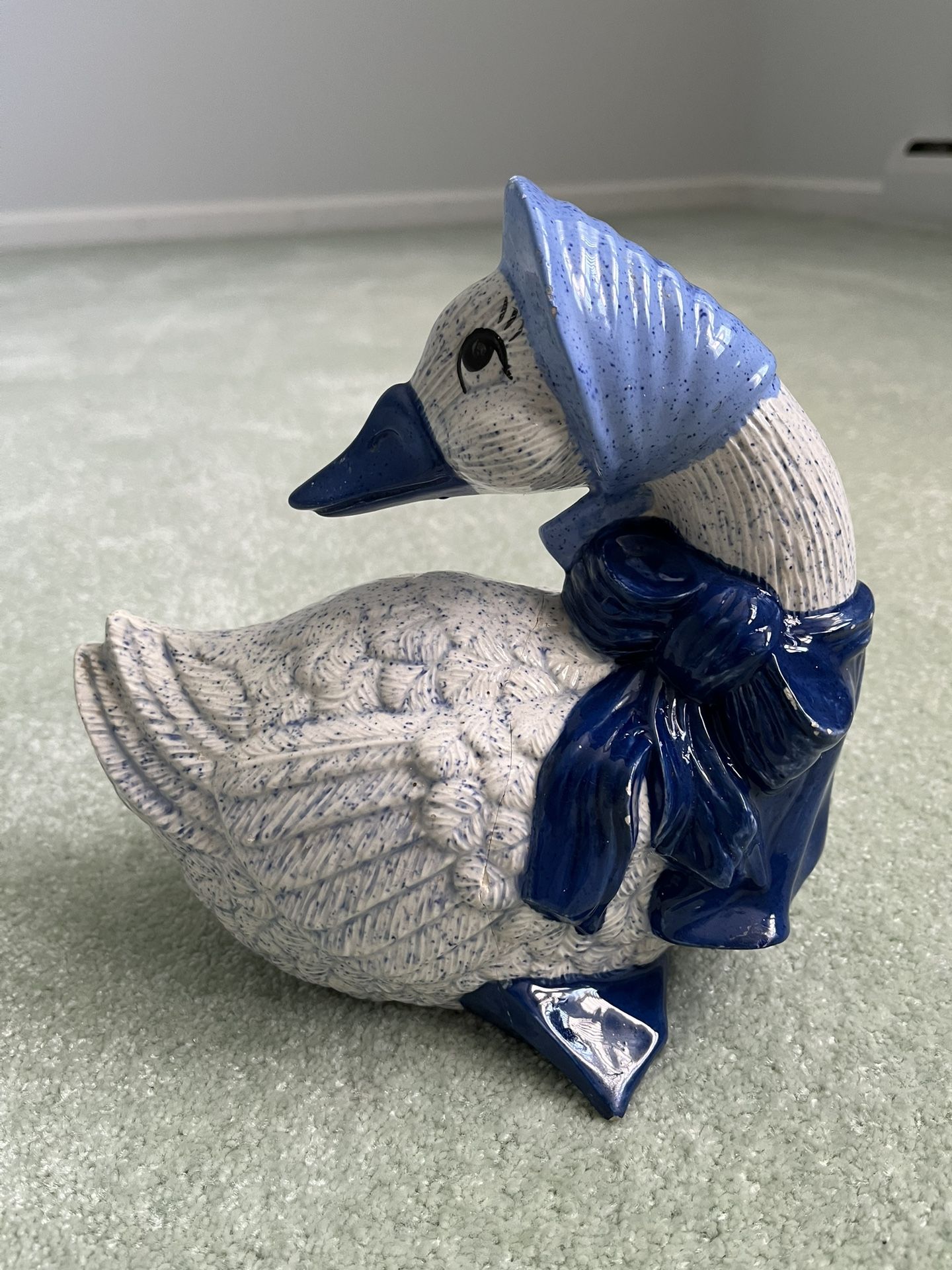 Vintage Sittre Ceramic Mother Goose Figurine 7.75” Tall