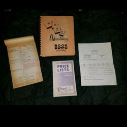1950s NOS Matchbook Covers Salesman Sample Book & Order Forms
