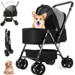 Pet Stroller Dog Cat Carrier