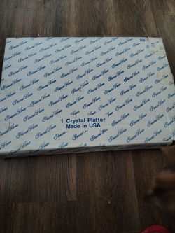 Princess house crystal platter