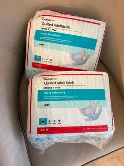 Cardinal Health Quilted Adult Briefs Large – 2 Packs