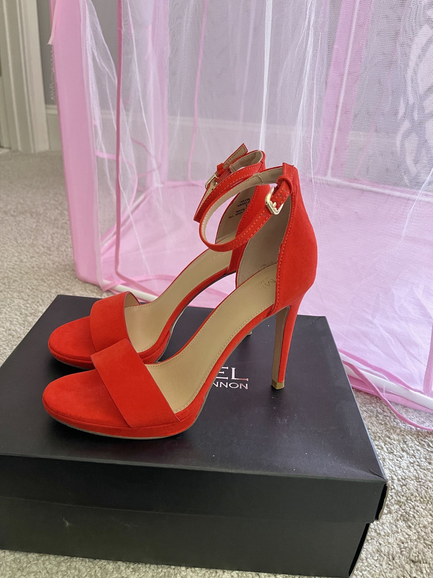 New Red Heels Sandals Size 7 Women’s