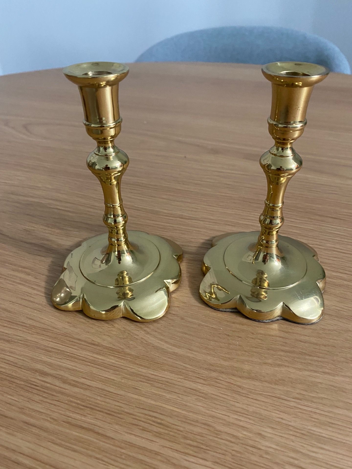 C B Carolina Brass 5in Candle Holders