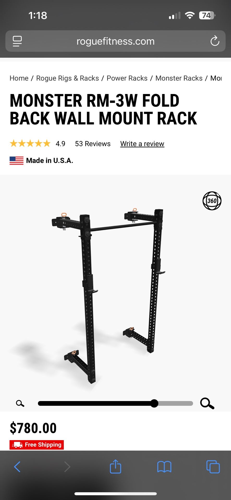 Rouge Fitness Folding Squat