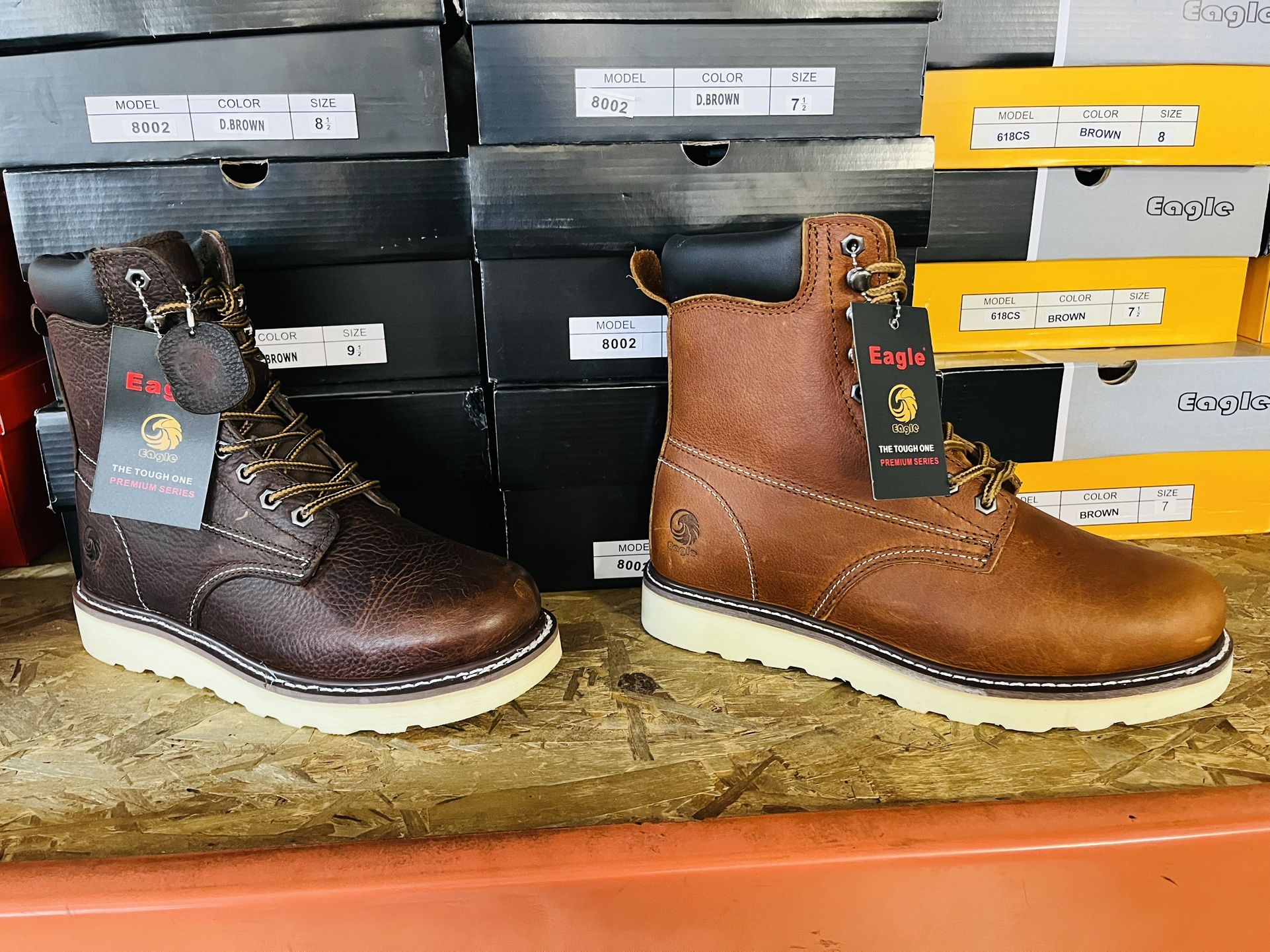 Work Boots For Man. All Sizes Available