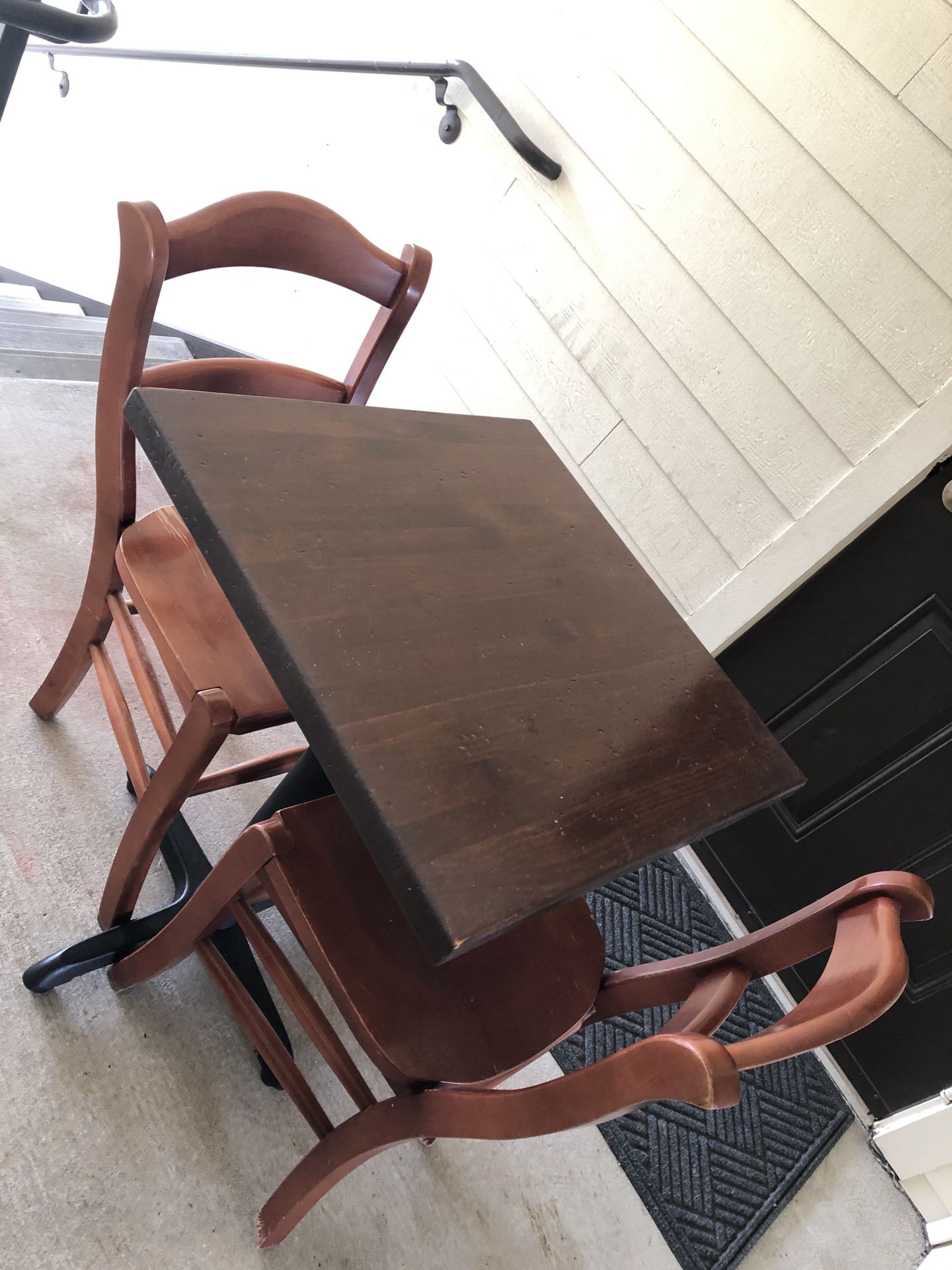 Table with two chairs