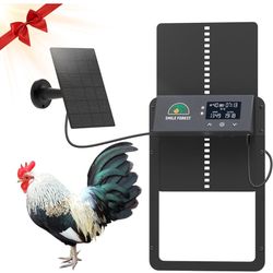 Automatic Chicken Coop Door,Multi-Modes for Chicken Door,Aluminum Chicken Coop Door with Anti-Pinch Feature,Automatic Chicken Door with LCD Display,So