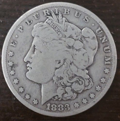 1883-CC , Silver Morgan Dollar. (Carson City)
