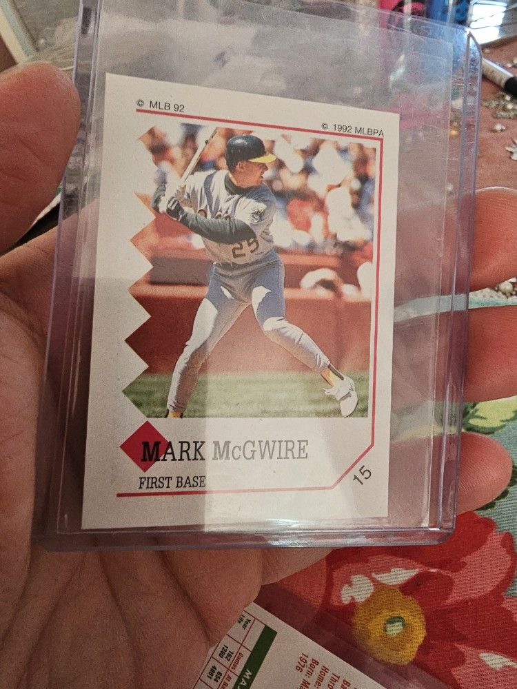 Mark Mcgwire '90 Panini Sticker '92 Panini Sticker Baseball Cards 