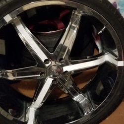 26" Rims With Tires 