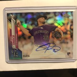 2020 Topps Chrome Jesus Tinoco Rookie Auto