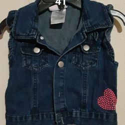 Girls Jeans Vest