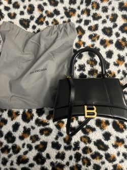 Balenciaga black mini Hourglass