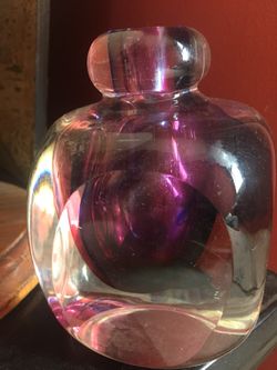 Purple glass vase