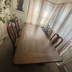 World Market Farmhouse Table. Free Ethan Allen set of 4 Chairs Included. 