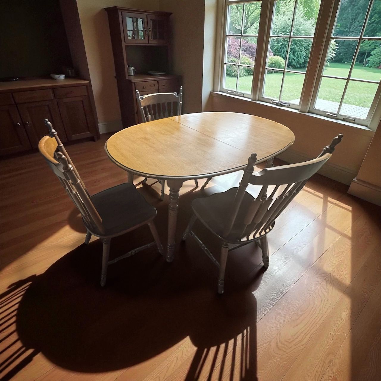 🍽️ 3-Piece Wooden Dining Set – Table + 3 Chairs