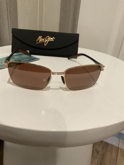 MAUI JIM Cove Park HCL Bronze Rectangular Men's Sunglasses