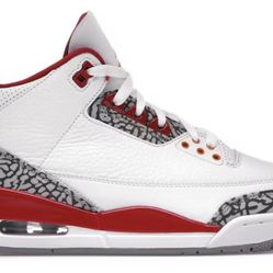 Nike Jordan 3 Cardinal Size 12 Damaged Box 