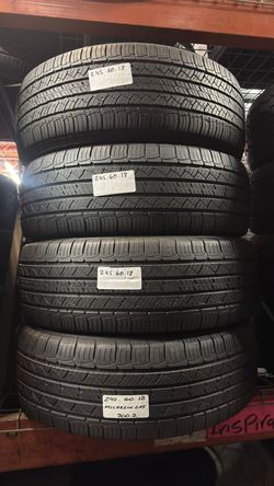 ✅ 4 Used Tires P245/60R18 MICHELIN LATITUDE TOUR HP 245/60R18 ALL SEASON TOURING TYRES 245 60 18