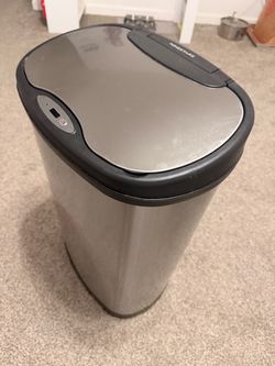 Dust Bin - Ninestars 13 Gallon Oval Automatic Trash Can, 50L