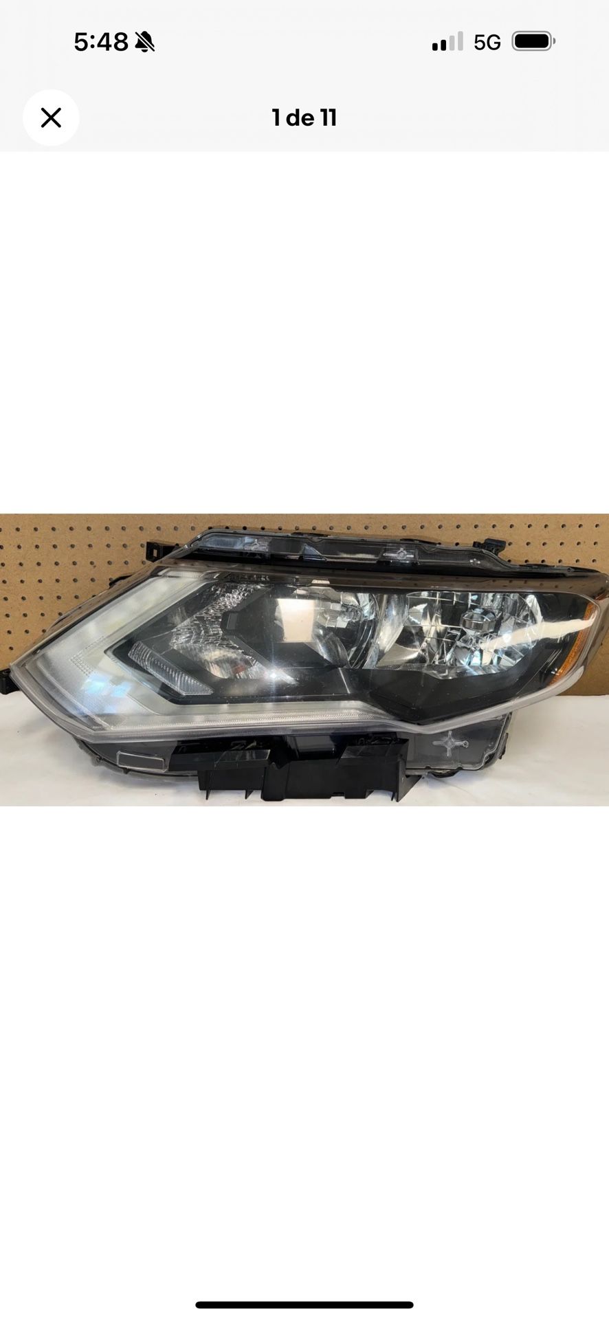 2017-2019 Nissan Rogue Halogen LEFT/DRIVERS/LH SIDE Front Headlight Lamp OEM